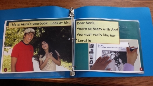 Photo of hand made yearbook.